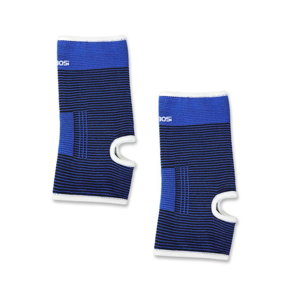 1 Pair Breathable Elastic Ankle Support Sleeves One Size For Running Basketball Cycling Sports Injury Prevention