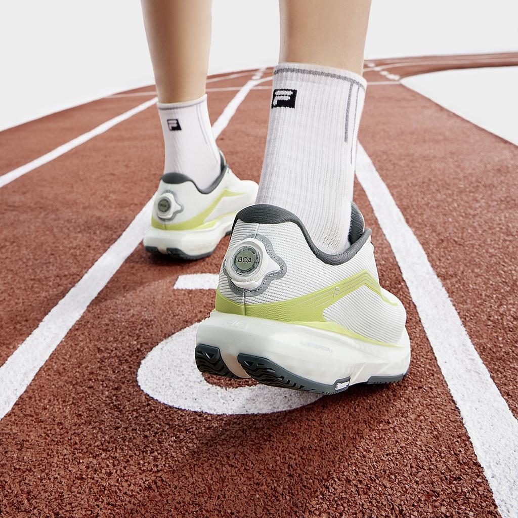 FILA Slip-On Daily Low-Top Running Shoes Men Sneakers Bright-White Sulfur-Spring-Green A12M431104FBS