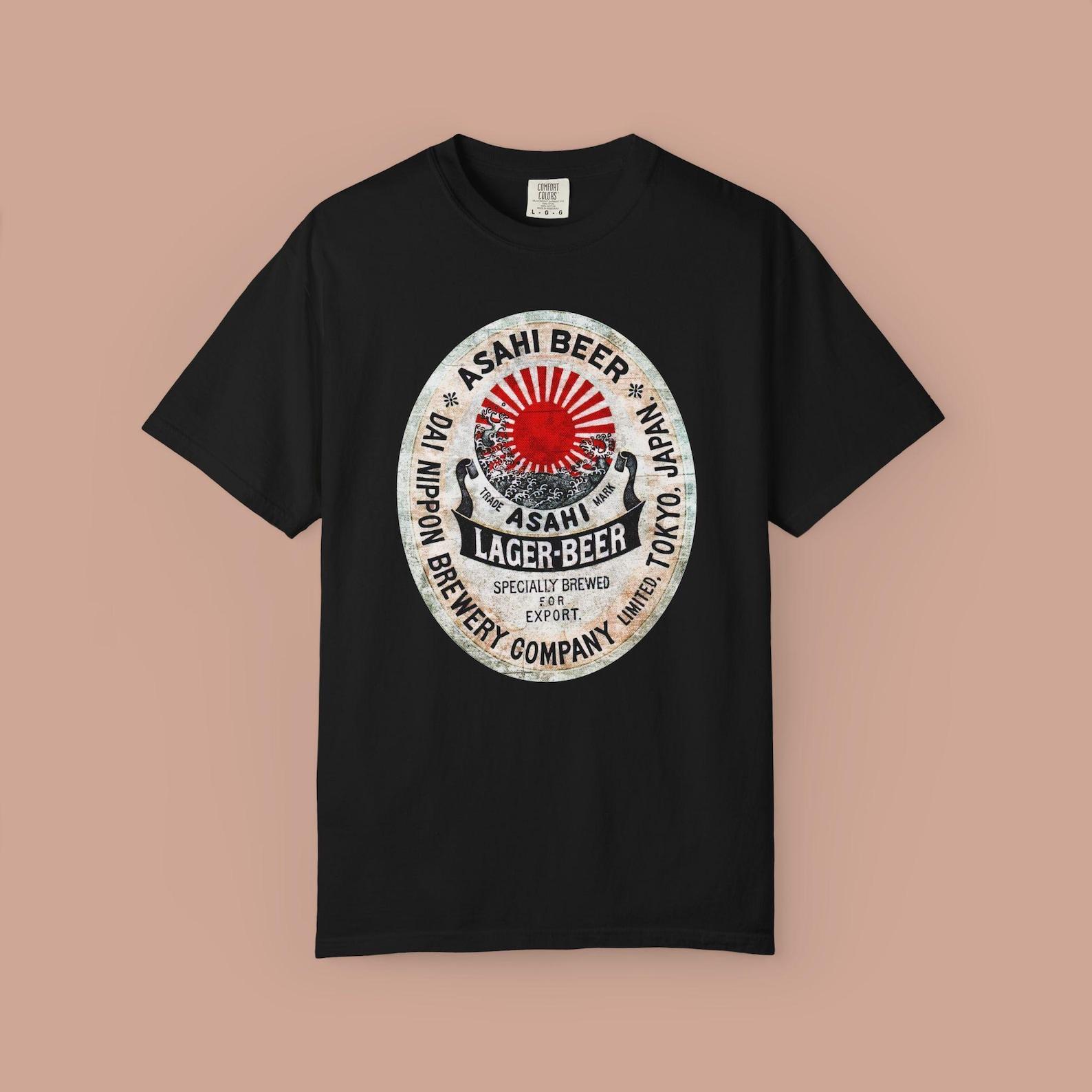 Vintage Japanese Beer Lager Logo T-Shirt 2XL