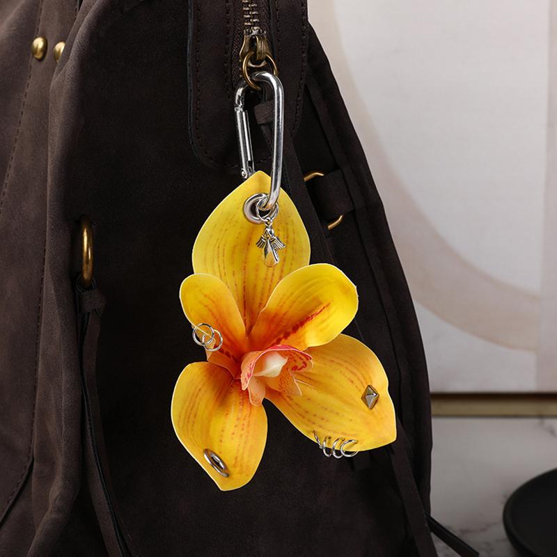 Women Girls Handicrafts Chic Alloy Flower Art Artificial Flower Decorative Simulated Orchid Gift 5 Colors