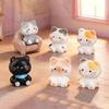 6pcs Cartoon Animal Kittens Decorations Small Size Cat Ornaments  Home Decoration