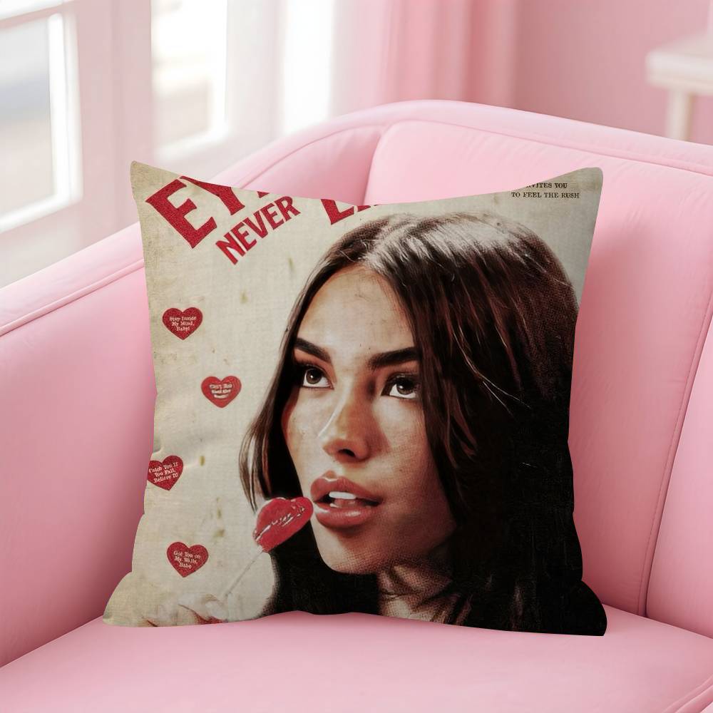 Singer Madison Beer Pillow Gift Home Office Decoration Bedroom Sofa Car Cushion Cover Case 45X45