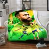 Brazilian Football Celebration Blanket Soft Cozy Great For Picnics Office Seaside Four Seasons Universal Modern Style Birthday Christmas Gift Blanket