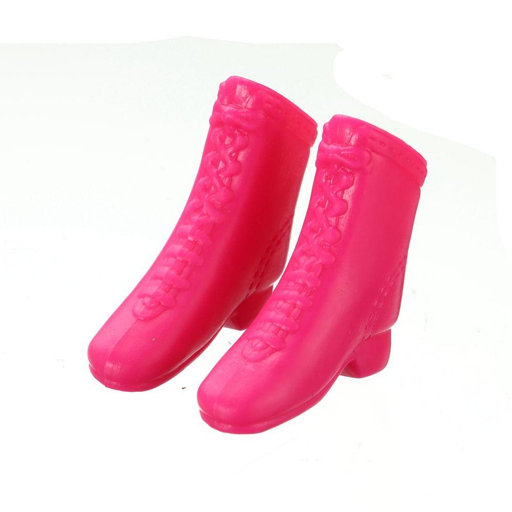 Bunte Weibliche Fußlänge 2,2cm Puppenschuhe Socken Heldenpuppen Stiefel Lang Kniehohe Stiefel Zubehör