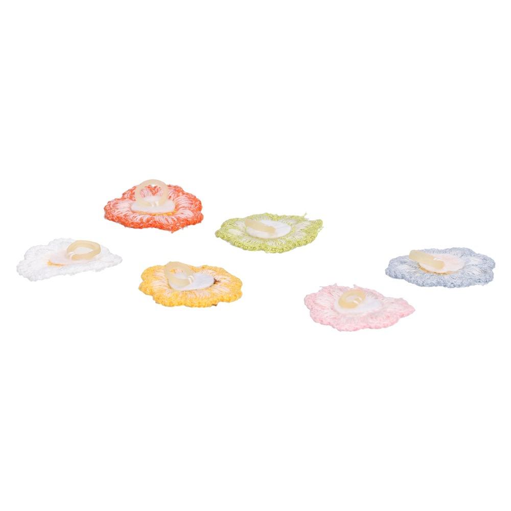 24pcs Elastic Dog Hair Tie Decorative Flower Hair Tie Fashion Dog Grooming Decor Outdoor Walking