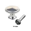 Comfortable And Durable Knobs For Cupboard Or Cabinet Handles Round Stainless Steel Knobs Drawer Knob Silver Door Knobs