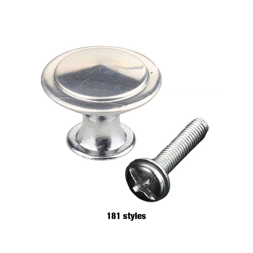 Comfortable And Durable Knobs For Cupboard Or Cabinet Handles Round Stainless Steel Knobs Drawer Knob Silver Door Knobs