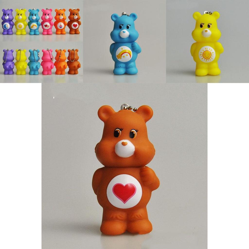 Care Bears Schlüsselanhänger Spielzeug Schlüsselanhänger Figuren Taschenanhänger Puppe Weihnachts- Geburtstagsgeschenk