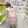 Schoolbag new striped spring outing high value soft girl cute middle school student backpack small fresh backpack