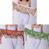 Belly Dance Hip Belt With Triangle Coins For Practice And Performance