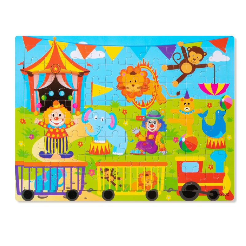 Wooden puzzle children animal cartoon fairy tale plane puzzle baby early education puzzle building block toy