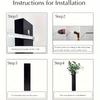 Rustic Wooden Wall-Mounted Vase, Wooden Wall Decor for Indoor Plants, Living Room Hanging Vases, Bathroom Wall Decor