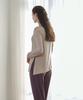 Debiweeo Soft Boat Neck Slit Cover-Up Devi-T0079-Oatmeal