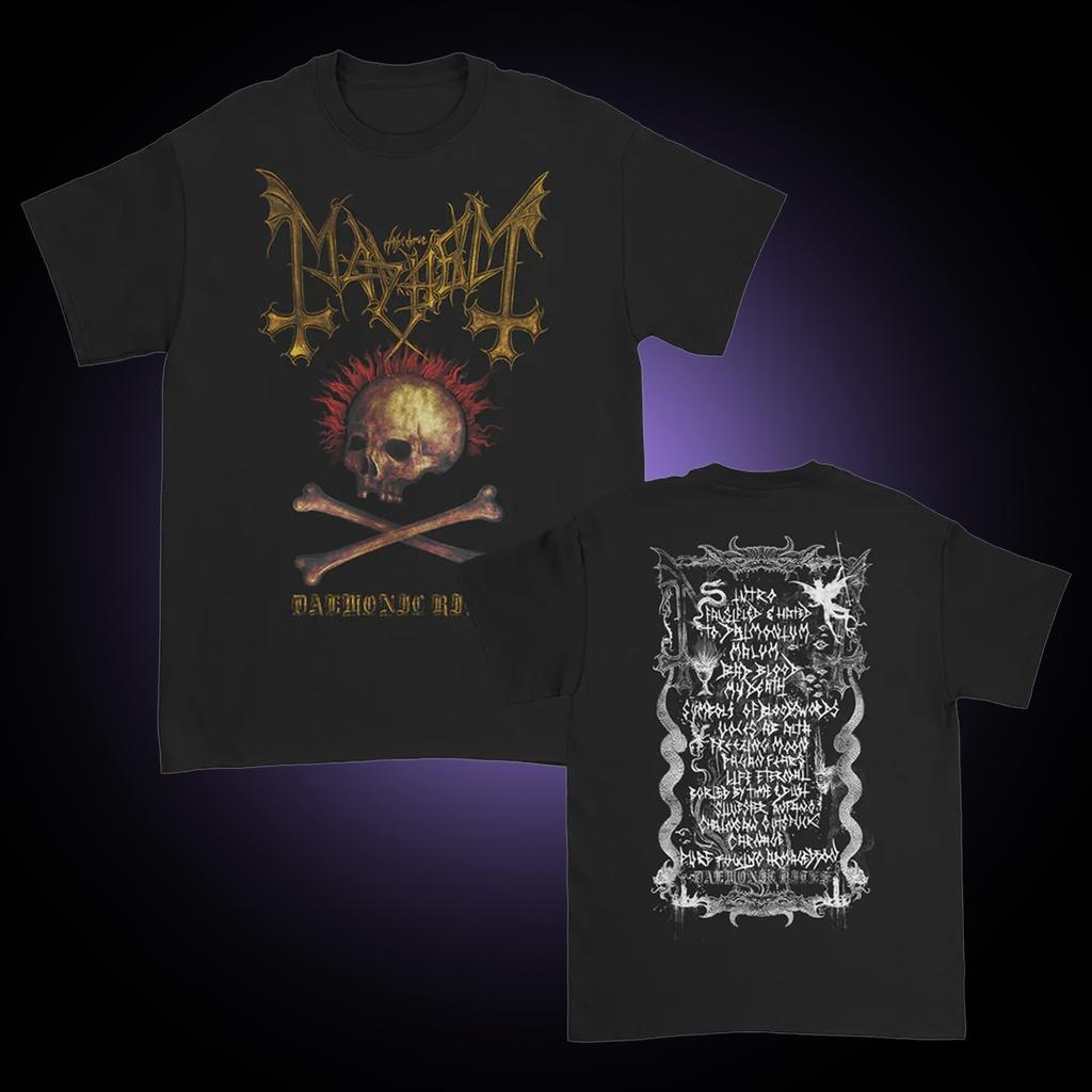 Mayhem Black Metal Band T Shirt Men Women Casual Pure Cotton T Shirt Vintage Fashion O-Neck Short