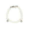 Mila Owen Pearl Coin Charm Bracelet 09WGA252558 Elegant Silver Bracelet for Women Free Size