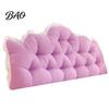 Cuscino di supporto per schienale, testiera con bordo a balze, cuscino da dormitorio, forma a corona, cuscino a cuneo comodo per letto, decorazione camera da letto universitaria, supporto per la lettura