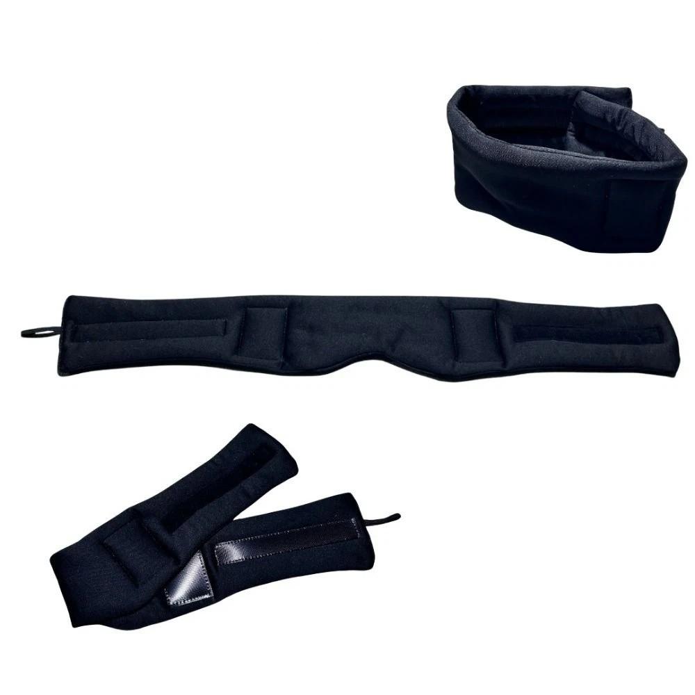Blackout Head Strap with Eye Mask Soft Travel Pillow for Airplanes 3D Sleep Eye Mask  Long Flight