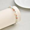 Stainless Steel Pearl Colored Crystal Bead Bracelet, Temperament Versatile Jewelry Women Br-2734
