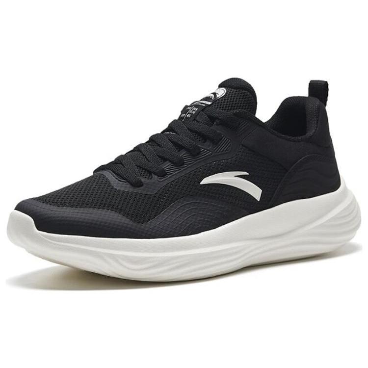New Anta Anti Slip Wear Resistant Low Top Training Shoes Men's Black White 112447793R-1