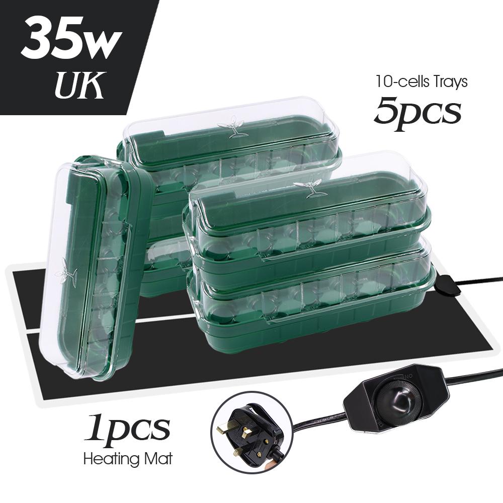 14/35W Plăcuță de Încălzire Plante Încălzitor Covoraș Termic Tăvi Răsaduri Pepinieră Cutie Germinare Seră Ștecher US/EU/UK/AU Control Temperatură