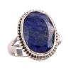 Sapphire(Simulated) Gemstone Handmade 925 Sterling Silver Gift Ring S.7.5 i3P60