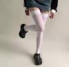 1 Pc Women'S Solid Black Over-The-Knee Socks, Preppy Sweet Cool Style Stretchy Slimming Stockings, Versatile