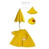 Porch Goose Outfit Costume Raincoat Clothes with Umbrella for Home Decor