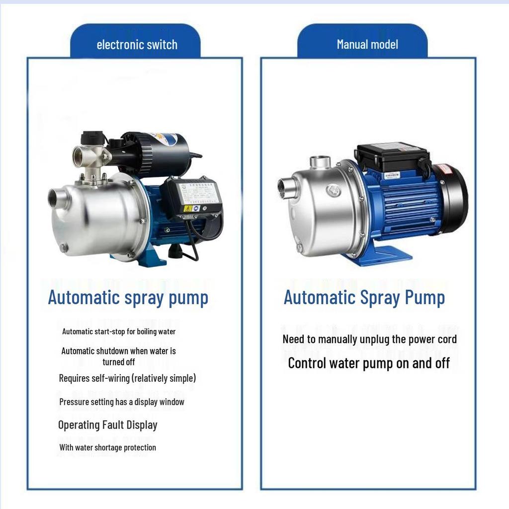 Lingxiao Stainless Steel Automatic Self-Priming Water Booster Jet Pump (BJZ Type)