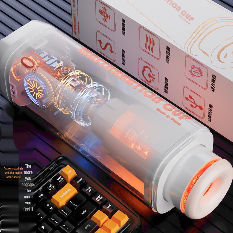 Long Love Automatic Telescopic Male Masturbator Cup