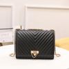 Women's bag new fashion simple small bag women's fashion trendy chain oblique span small square bag embroidery thread shoulder women's bag