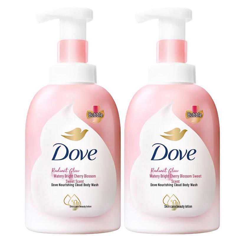 DOVE Foaming Body Wash Twin Pack (400ml X 2)