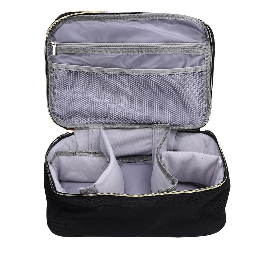 Sewing Supplies Storage Bag 2 Layers Oxford Cloth Sewing Accessories Organizer Bag with 4 Detachable Dividers for
