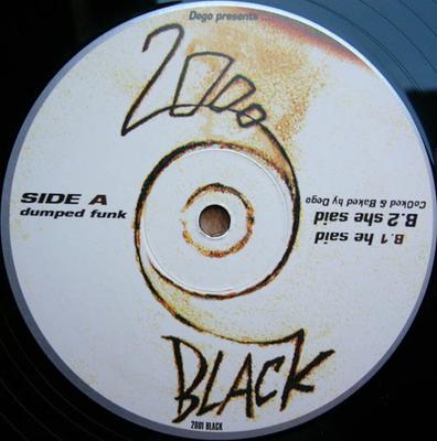 12inch Record DEGO - Dumped Funk 2001BLACK 2000 Black 1998 UK Dance & Electronica Used