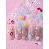 5D Elegant Daisy Petal Nail Stickers Spring Summer Colorful Flower Floral Leaves Nail Decals DIY Self-Adhesive Manicure Slider Nail Decoration