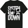 SYSTEM OF A DOWN Member Pattern Tshirt with The Darkest Album Artwork Suitable for Concerts Fans and Casual Wear