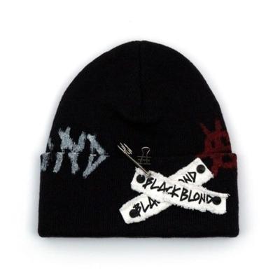 BLACKBLOND BBD Graffiti Logo Patch Beanie (Black)