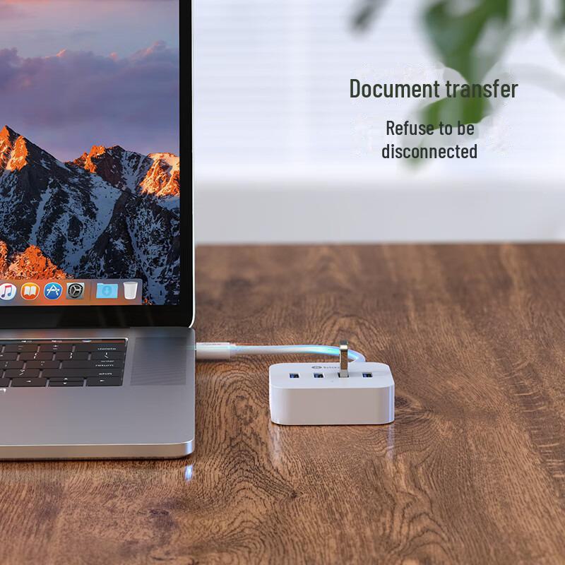 Biaz USB 3.0 High-Speed 4-Port Hub with Power Charging Interface