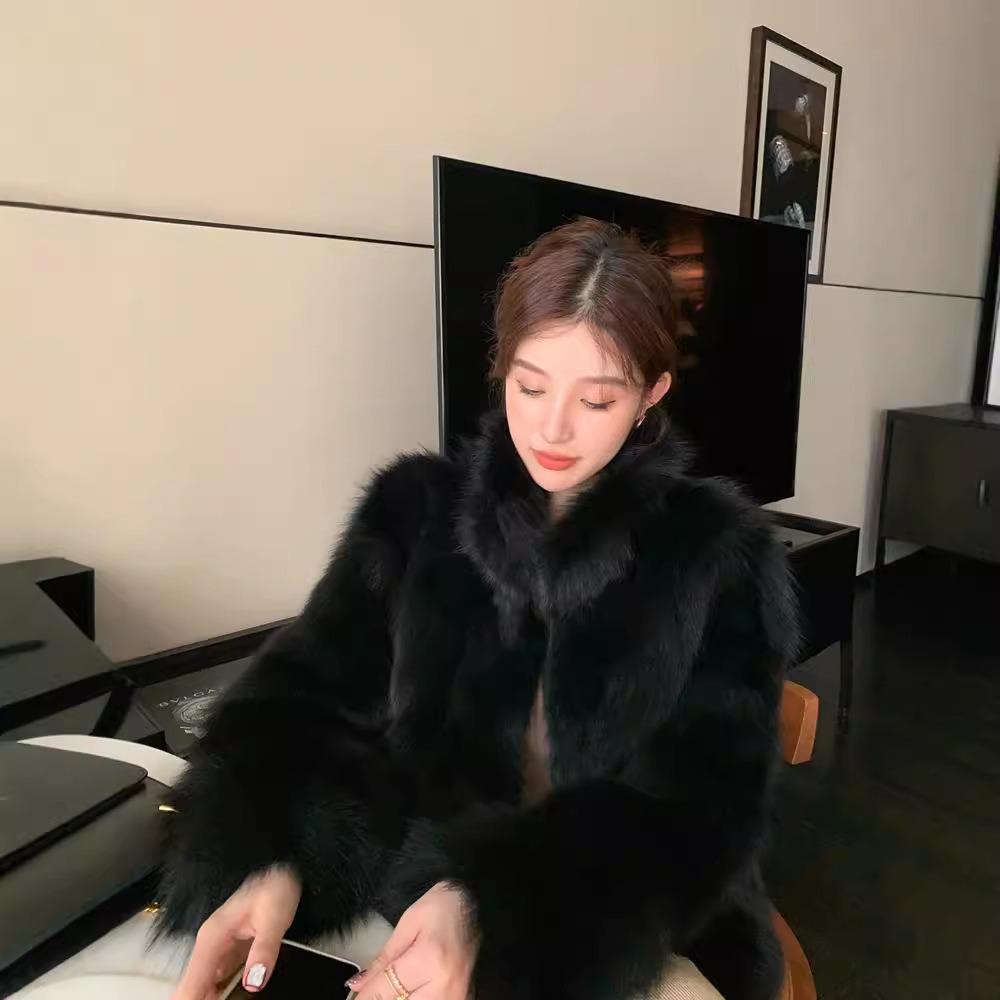 Autumn and Winter New Imitation Fox Fur Coat Fashionable Young Small Fragrant Temperament Warm Thickened Coat