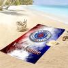 Name Custom Rangers fc Logo Print Beach Towel, Large Soft Quick Dry Towel for Beach Camping Swimming