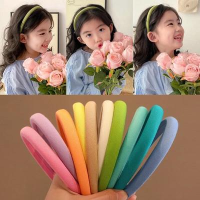 Korean Candy Color Hair Band for Kids Girl Simplicity Korean Fashion Hair Hoop for Little Girl Cute Headwear Hair Accessories