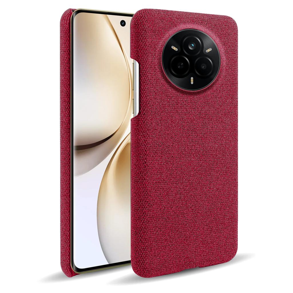 For Realme 14 Pro 5G Phone Case Cloth Texture Anti-Scratch Protective PC Back Cover