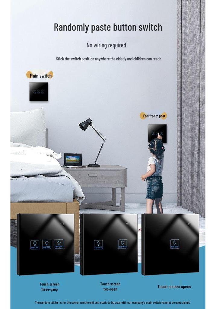 Zhengshang C3 Smart Graffiti Switch: WiFi+RF, Voice Control, EU Standard, Alexa & Google Compatible.