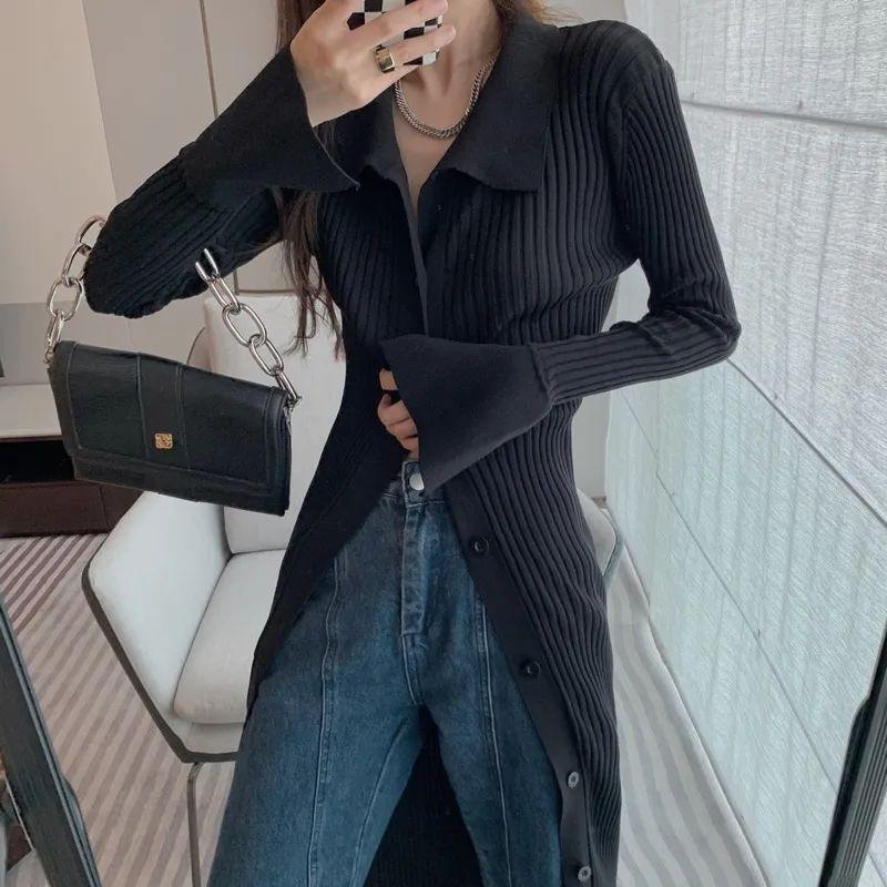 New autumn women's clothing collar bottom knitted dress women's inner slim