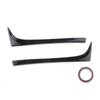 2 pièces pour VW Golf 7 7.5 MK7 MK7.5 2014-2018 noir brillant ABS fenêtre arrière côté coffre Spoiler Canard Canards séparateur accessoires