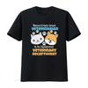 Vet Tech T Shirt Reception Veterinarian Animal Exhausted Veterinary Receptionist  Vintage Washed Breathable Fashion Slightly
