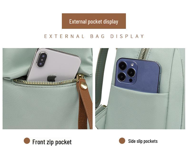 "Women's Hot-Selling Waterproof Backpack - Fashionable, Literary, Small Travel & School Bag" 