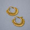 Niche Design Brass Retro Gold-Plated Swaying Dynamic Tassel Party Queen Personality Exaggerated Earrings Earrings