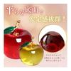 Crystal Craft Lucky Apple Figurine, Increases Financial Luck, Good Luck Goods, Interior Object, Set of 2 [Red]