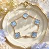 Four-leaf Clover Five-flower Bracelet for Women Accessible Luxury Style Fashioneasiest for Matchcasual Flower Bracelet