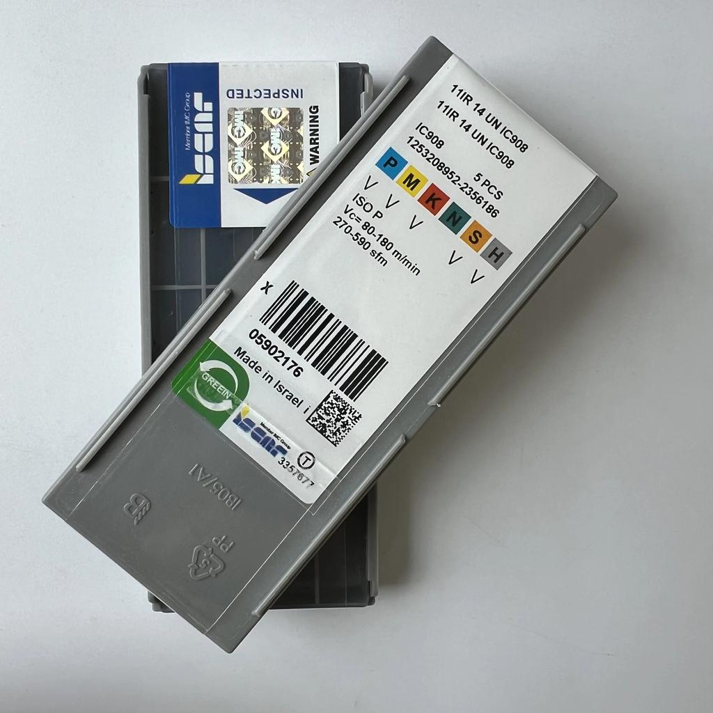 ISCAR / 11IR14UN IC908 / Industrial Indexable Carbide Inserts 10 Pcs